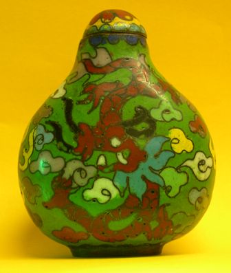 Riche tabati�re en cloisonn� 19�me si�cle